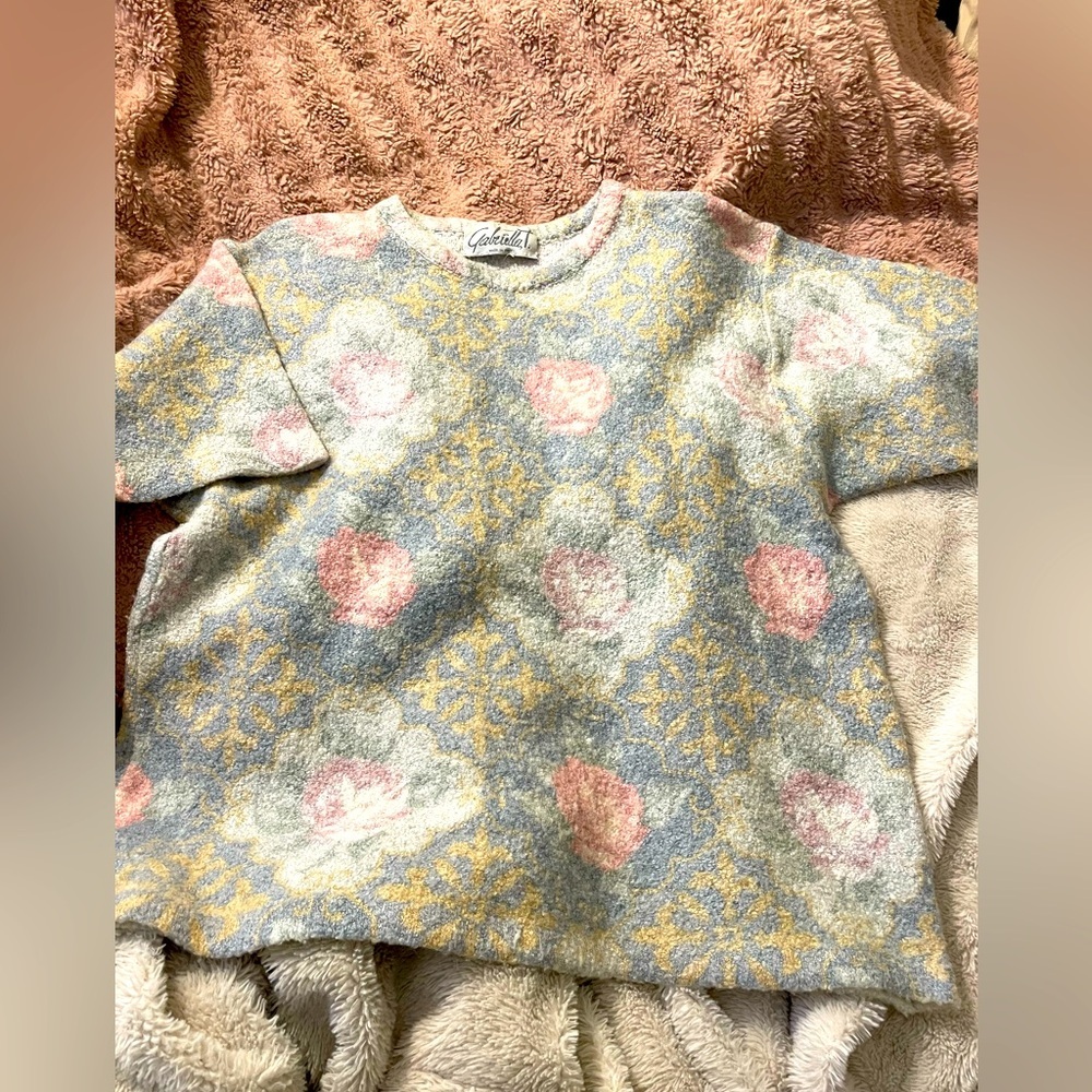 Vintage Short Sleeved Knit Sweater Made in Italy